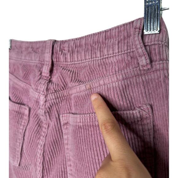 PacSun Womens Pink Corduroy‎ Mom Jean High Rise Pants Button Closure Belt Loops - Picture 3 of 7